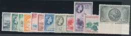 1953 BARBADOS, Stanley Gibbons N. 289/301 - Elisabetta II - MH* - Otros & Sin Clasificación