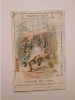 B0440 - Image Chromo CHOCOLAT LOUIT à BORDEAUX - GUERRE DE CHINE - ASSASSINAT DU CHANCELIER A MANIGATE 1900 - Louit