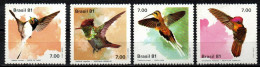 Brasilien Brasil 1981 - Mi.Nr. 1823 - 1826 - Postfrisch MNH - Vögel Birds Kolibri - Hummingbirds