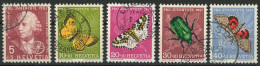 Schweiz 1957 Michel Nummer 648-652 Gestempelt - Oblitérés