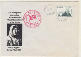 Norway Roald Amundsen Commemorative Cover MS Calypso Ca Molde 4.7.1979 (60166) - Esploratori E Celebrità Polari