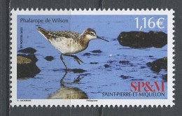 SPM Miquelon 2022 N° 1301 ** Neuf MNH Superbe Faune Oiseaux Birds Phalarope De Wilson Animaux - Neufs