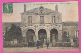 D44 - ST ÉTIENNE DE MONTLUC - LA MAIRIE - Groupe D'Enfants Devant La Mairie - Carte Colorisée - Saint Etienne De Montluc