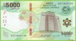 Voyo CENTRAL AFRICAN STATES CEMAC 5000 Francs CFA 2020(2022) P703 B114a D9 UNC - Central African States