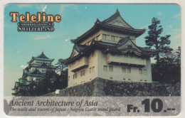 SWITZERLAND - Ancient Architecture Of Asia - Nagoya Castle, Japan , Teleline Prepaid Card Fr.10, Used - Suisse