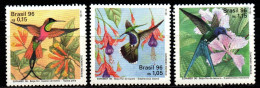 Brasilien Brasil 1996 - Mi.Nr. 2700 - 2702 - Postfrisch MNH - Vögel Birds Kolobri - Kolibries