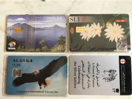 4  CARDS  SRILANKA  MINT  GUATEMALA MINT OMAN   ALASKA - Autres - Afrique