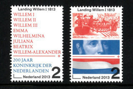 Nederland NVPH 3133-34 Serie 200 Jaar Koninkrijk 2013 Postfris MNH Netherlands - Neufs