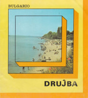 Bulgaria Druzhba - Vintage Unfolding Balkantourist Brochure In Esperanto - 6 Pages 21.3x19 Cm - Dépliants Turistici