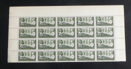 AEF - 1937-42 - N°YT. 36 - Viaduc 5c Noir Et Vert - Bloc De 20 Bord De Feuille - Neuf Luxe ** / MNH / Postfrisch - Neufs