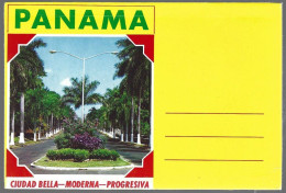(PAN) CP Panama, Puente Del Mundo,Corazon Del Universo. Booklet 7 View Recto/verso .unused - Panamá