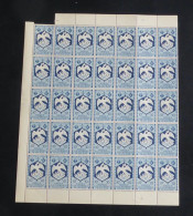 AEF - 1941 - N°YT. 142 - 10c Bleu-gris - Bloc De 35 Bord De Feuille - Neuf Luxe ** / MNH / Postfrisch - Ongebruikt