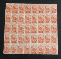 AEF - 1947 - N°YT. 214 - Paysage 1f Orange - Bloc De 40 - Neuf Luxe ** / MNH / Postfrisch - Unused Stamps