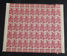 AEF - 1947 - N°YT. 212 - Végétation 60c Rouge - Feuille Complète - Neuf Luxe ** / MNH / Postfrisch - Unused Stamps