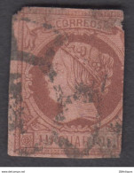 SPAIN 1860 - Queen Isabella II 19 Cuartos - Gebruikt