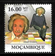 MOZAMBICO - 2011 250° Nascita Marie Tussaud Fondatrice Museo Delle Cere, Statua Di ALBERT EINSTEIN Nuovo** MNH - Albert Einstein