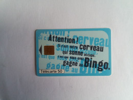 Télécarte 50u   Variété Bingo  '' Rose'' - 1999