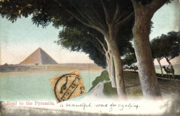 Egypt, CAIRO, Road To The Pyramids (1906) Postcard - Pyramids