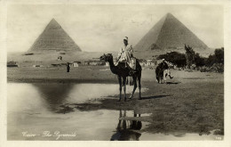 Egypt, CAIRO, Pyramids Of Gizeh (1920s) Lehnert & Landrock RPPC Postcard - Pyramids
