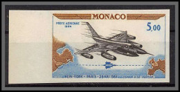 90170b Monaco Non Dentelé ** MNH Imperf PA Poste Aerienne N°82 Avion (plane) Corvair B58 Hustlair - Posta Aerea
