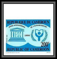 90042b Cameroun Cameroon N°834 Unesco Alphabetisation 1980 Alphabetisation 1980 Non Dentelé ** MNH Imperf  - UNESCO