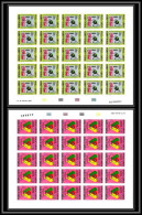 90047 Cameroun Cameroon N°836/837 Sida Aids Feuille Sheet 50 Timbres Non Dentelé Imperf MNH ** Disease - Malattie