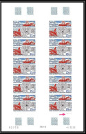 89915 Terres Australes Taaf PA N°130 Chalutier Peche Fishing Ship Non Dentelé Imperf ** Feuille Sheet Type 2 1 Trait  - Imperforates, Proofs & Errors