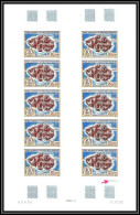 89913 Terres Australes Taaf PA N°137 Carte Ile De Crozet Island Non Dentelé Imperf ** MNH Feuille Sheet Type 3 2 Traits - Geschnittene, Druckproben Und Abarten