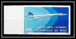 90509a Mali 1975 Poste Aérienne PA N°266 Concorde 1er Vol Commercial De 1976 Non Dentelé ** MNH Imperf - Concorde