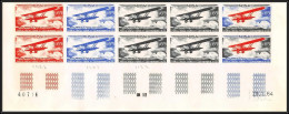 90179b Monaco N°649 Biplan Breguet 19 1930 Avion Essai (proof) Non Dentelé Imperf ** MNH Bloc 10 Aviation - Posta Aerea