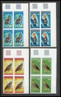 91603b Afars Et Issas 1972 PA N° 68/71** MNH Oiseaux (birds) Non Dentelé Imperf ** MNH COTE 560 EUROS Bloc 4 - Collections, Lots & Séries