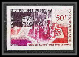 91006 Haute-Volta N° 176 Unicef Non Dentelé Imperf ** MNH Enfant Child Children Enfance - UNICEF