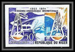 90990 Niger N° 173 Décenie HYDROLOGIE Nationale Eau Water Non Dentelé Imperf ** MNH 1974 - Water