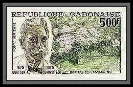 90677a Gabon (gabonaise) N° 159 Albert Schweitzer Prix Nobel Bloc 4 Non Dentelé ** MNH Imperf - Albert Schweitzer