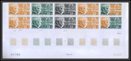 90688a NIGER N° 327 Albert Schweitzer Prix Nobel Essai Proof Non Dentelé Imperf ** MNH Bloc 10 Coin Daté - Albert Schweitzer