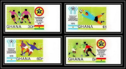 91858b Ghana N° 618/621 African Cup Of Nations Football Soccer 1978 Non Dentelé Imperf ** MNH  - Copa Africana De Naciones