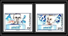 92742c Sénégal N°1191/1192 Unicef ONU UNO L'enfance Enfants Children Child 1996 Non Dentelé ** MNH - UNICEF