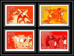 92736b Sénégal N°1173/1176 Sport Boxe Judo Javelot Javelin Discus Disque 1995 Non Dentelé ** MNH Imperf - Boxing