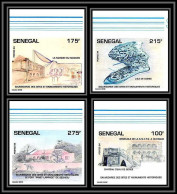 92730c Sénégal N°1104/1107 Sauvegarde Monuments Historiques Cultural UNESCO Gorée 1994 Non Dentelé ** MNH Imperf - UNESCO