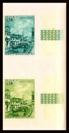 93019b Monaco N°887 Unesco Sauvegarde De Venise Venice Canaletto Essai Proof Non Dentelé ** (MNH Imperf) Paire - UNESCO