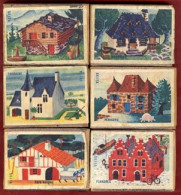 ** LOT  6  BOITES  REGIONS  De  FRANCE ** - Matchbox Labels