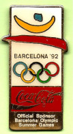 Gros Pin's Coca-Cola JO Jeux Olympiques Barcelona '92 - #091 - Coca-Cola