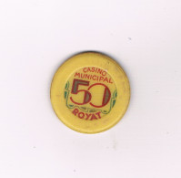 D 63 - Ancien Jeton CASINO MUNICIPAL DE ROYAT - 50 Francs - Casino