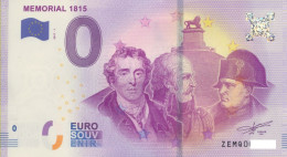 Vends Billet Souvenir Touristique 0€ Belgique Belgique ZEMQ Memorial 1815 2017-1 - Otros & Sin Clasificación