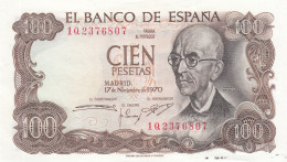 CRJ2489 BILLETE ESPAÑA 100 PESETAS 1970 SERIE 1Q EBC - Other & Unclassified