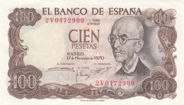 CRJ2488 BILLETE ESPAÑA 100 PESETAS 1970 SERIE 2V EBC - Other & Unclassified