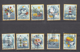 Nederland 2023 Nvph Nr 4122 - 4131 , Mi Nr 4213 - 4222   Echt Nederlands , Vuurtoren, Koffie, Kaas, Flower, Lighthouse, - Usati