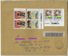 Brazil 1996 Registered Cover Blumenau São Miguel Do Oeste 6 Stamp Fight Against Drugs Princess Isabel Year Of Education - Storia Postale