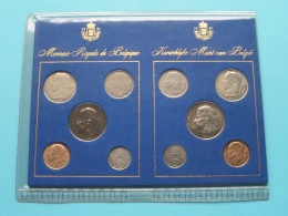 Koninklijke Munt Van België " 1975 " Monnaie Royale De La Belgique ( Zie / Voir SCANS Svp ) 10 Munten ! - FDC, BU, BE & Estuches
