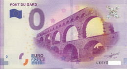 Vends Billet Souvenir Touristique 0€ France UEEY Pont Du Gard 2017-1 - Otros & Sin Clasificación